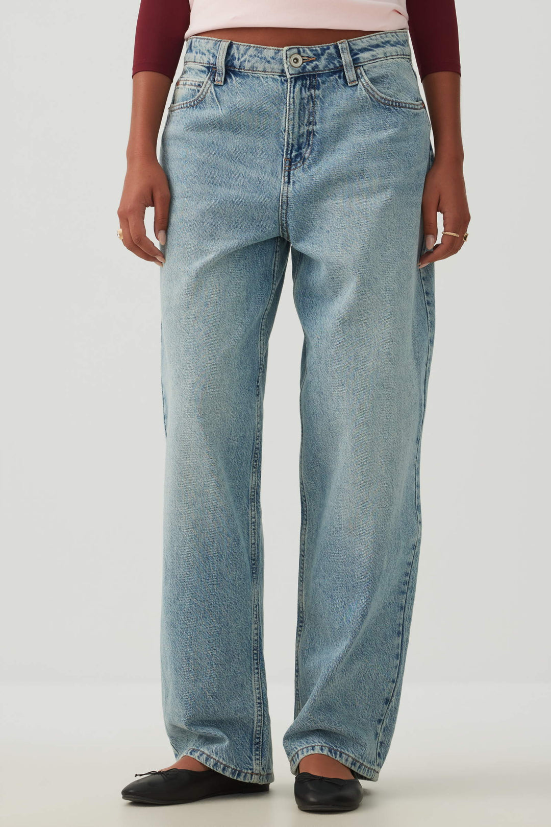 The Muse Fit Mid Rise Baggy Jean
