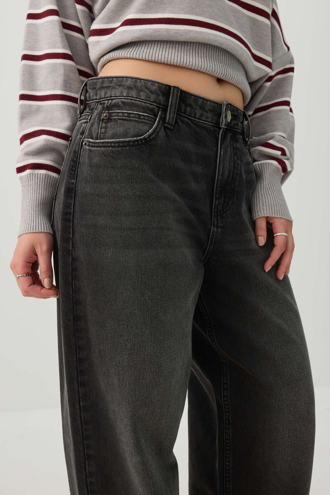 The Muse Fit Mid Rise Baggy Jean