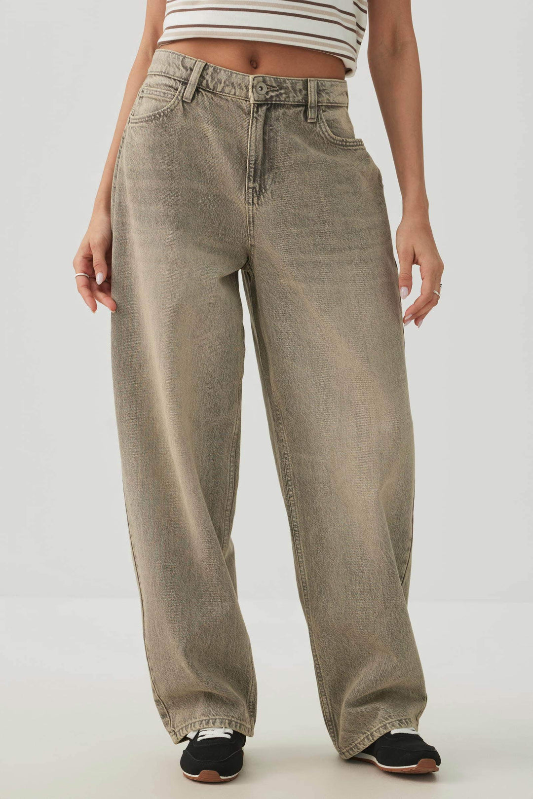 The Muse Fit Mid Rise Baggy Jean