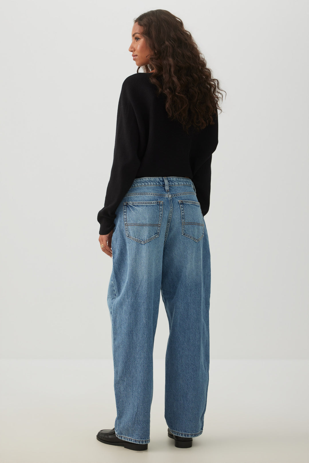Jeans ample et taille mi-haute coupe Muse