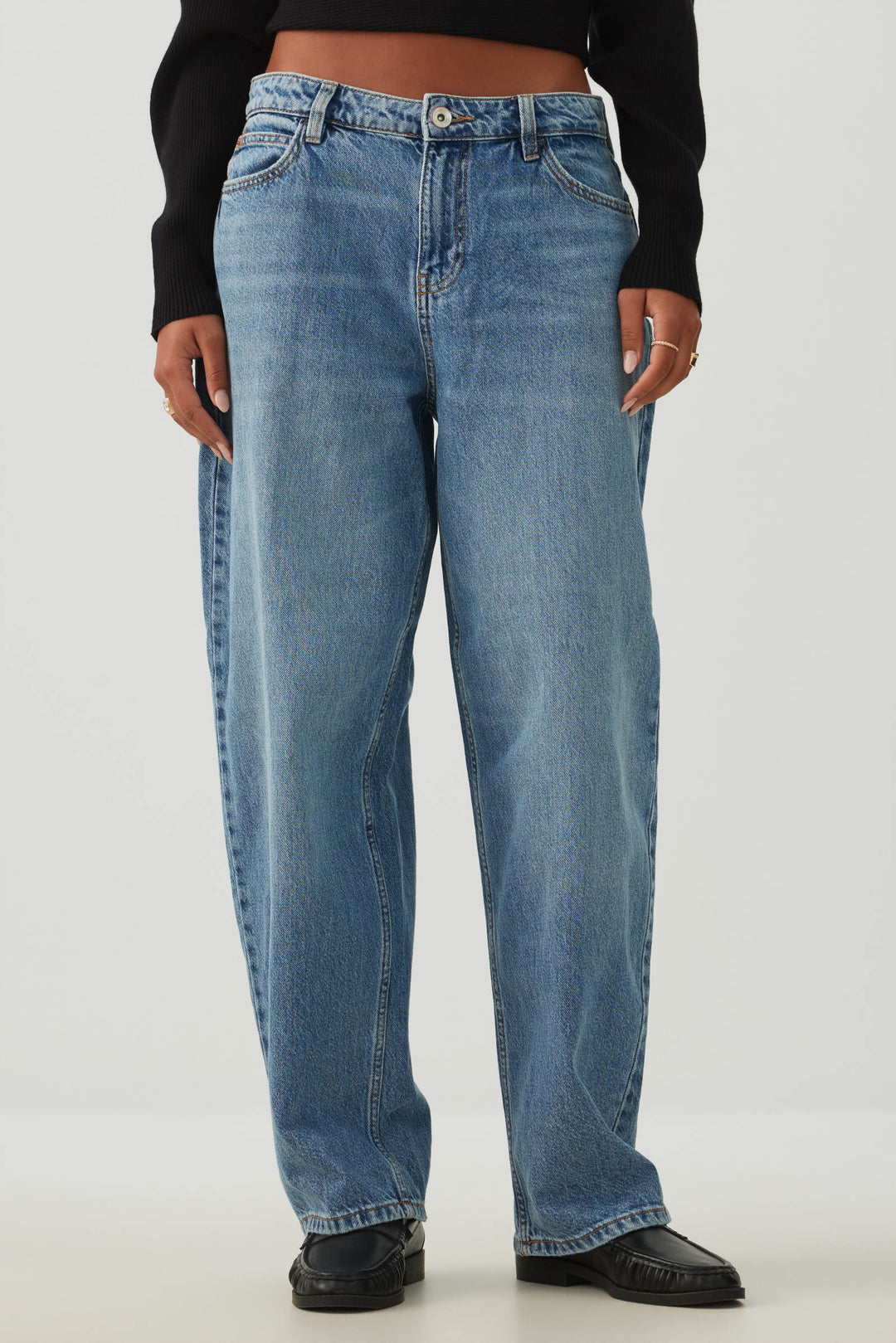 Jeans ample et taille mi-haute coupe Muse
