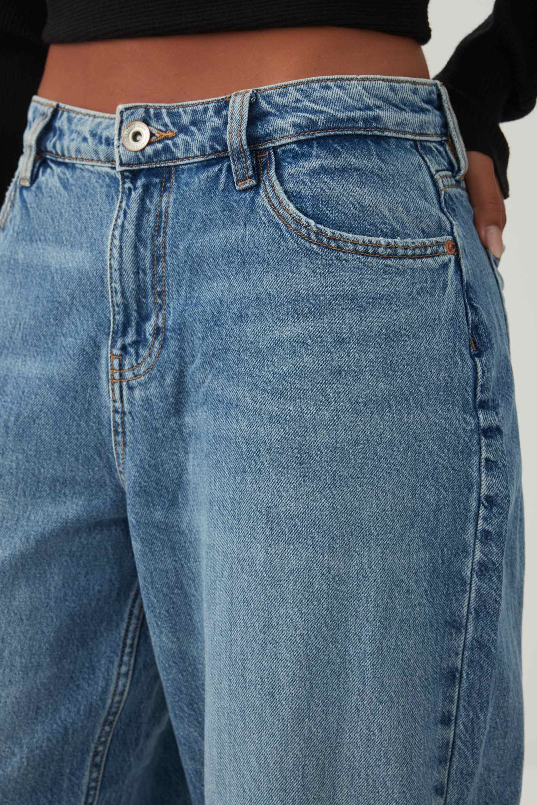 Jeans ample et taille mi-haute coupe Muse