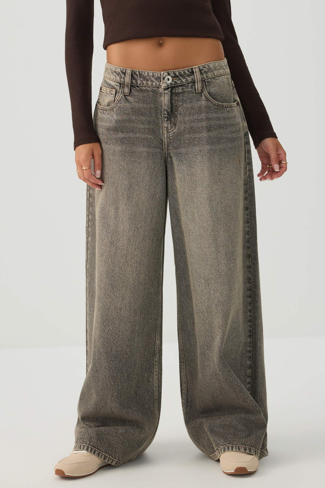 The Slacker Fit Low Rise Super Wide Leg Jean