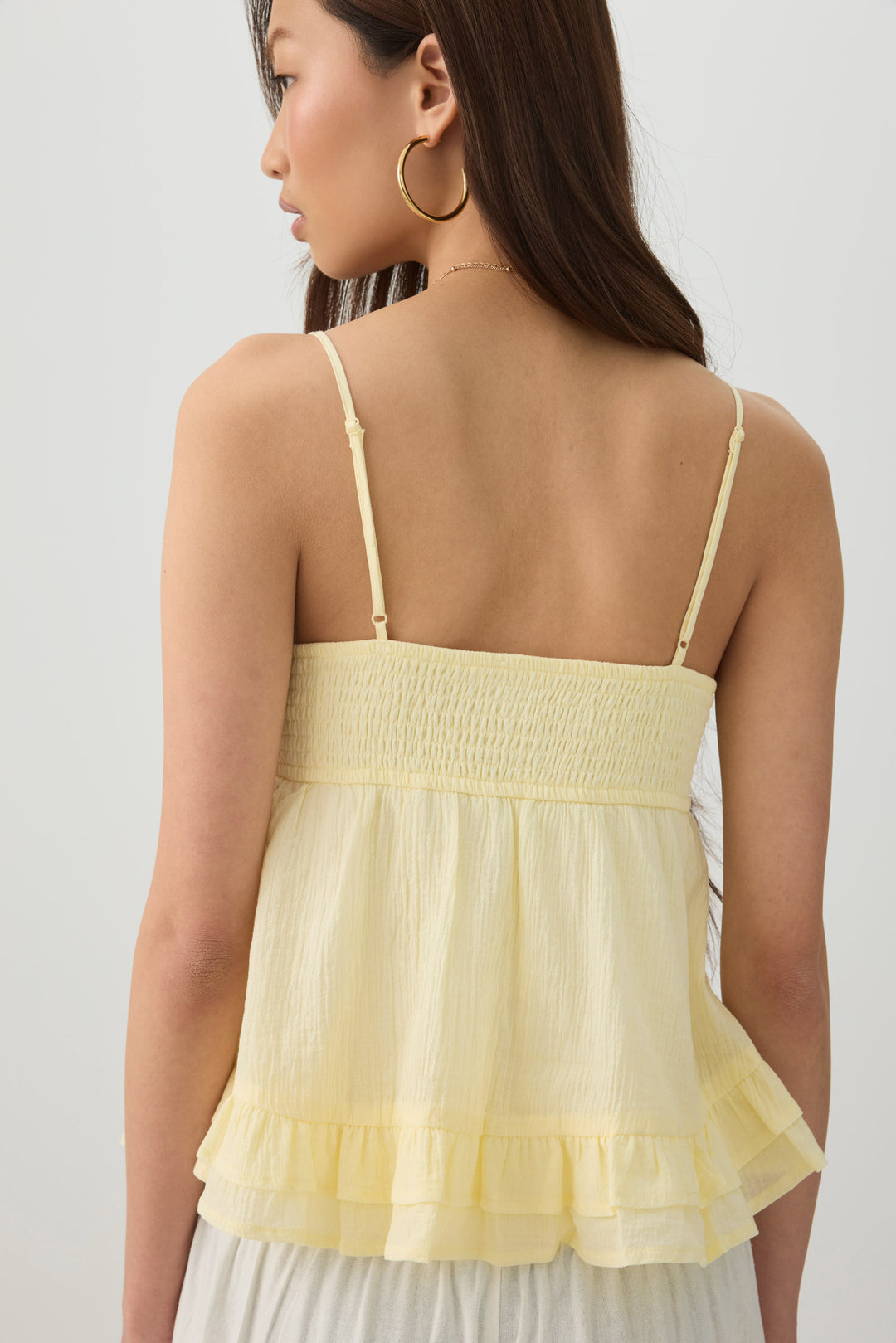 Crochet Bust Babydoll Tank Top