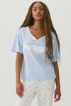 T-shirt pyjama col en V ample
