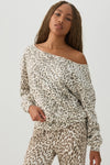 Off Shoulder Fleece Top
