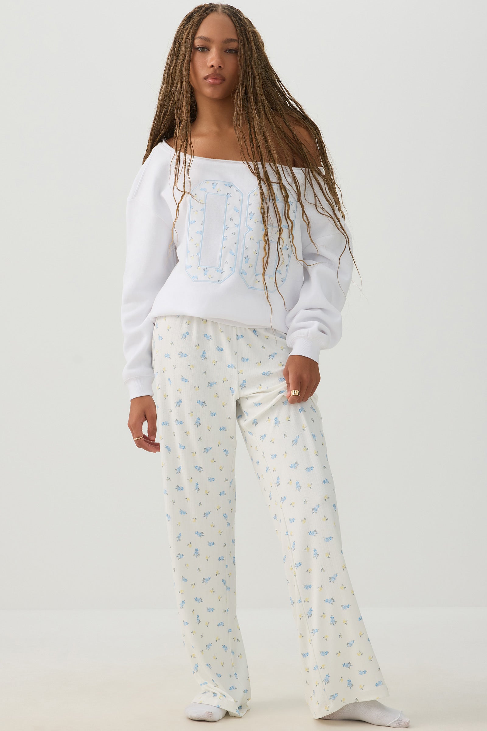 Off Shoulder Fleece Top | Ardene