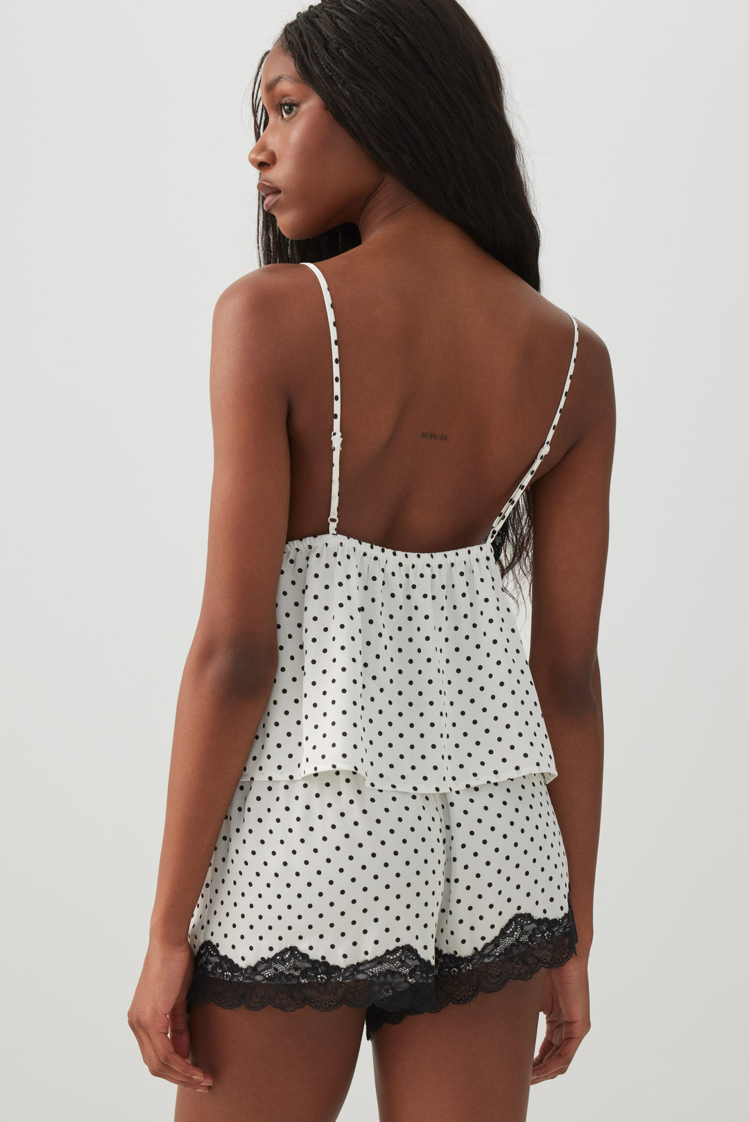 Polka Dot Sateen Sleepwear Set