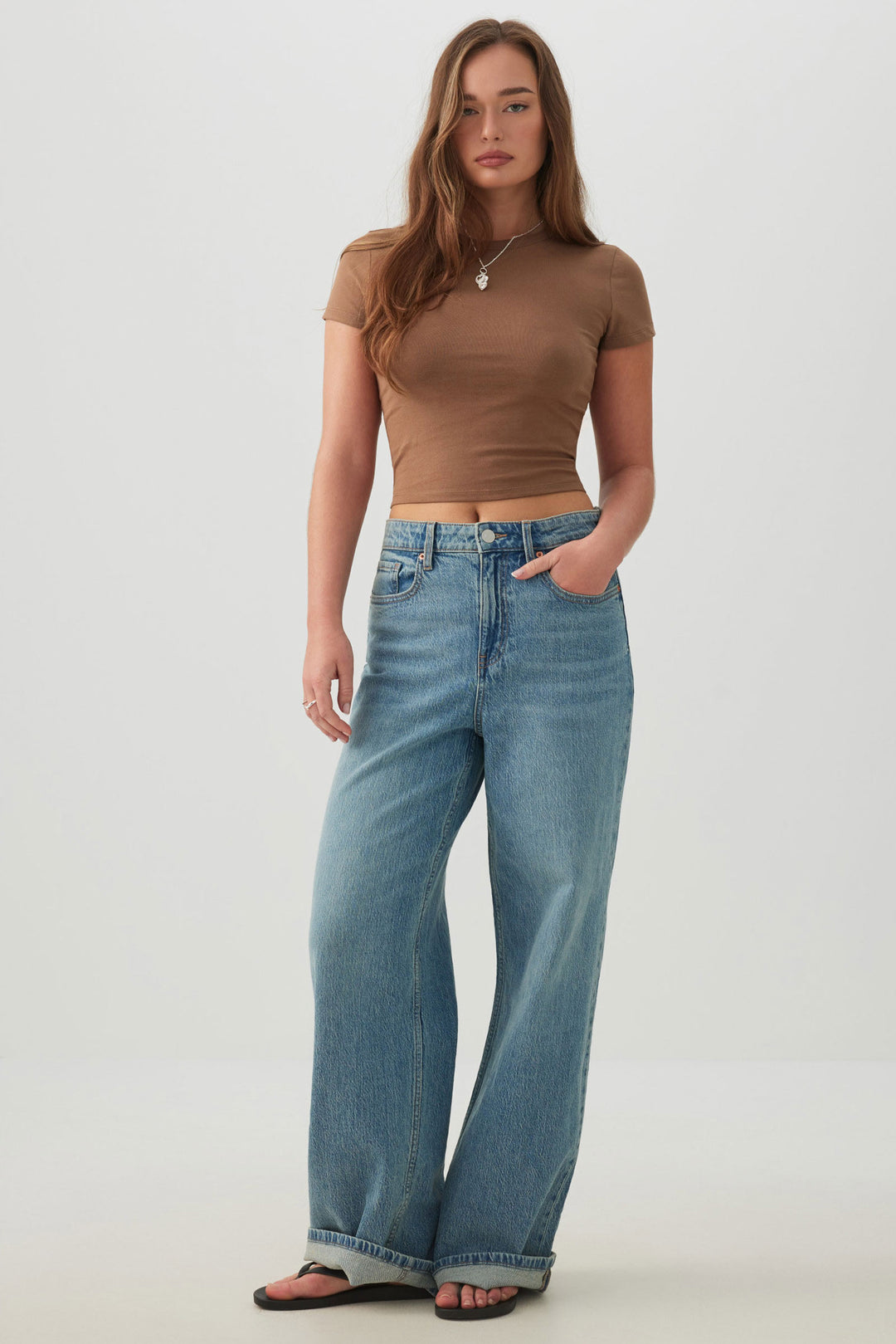 Basicore™ Fitted Crop T-Shirt