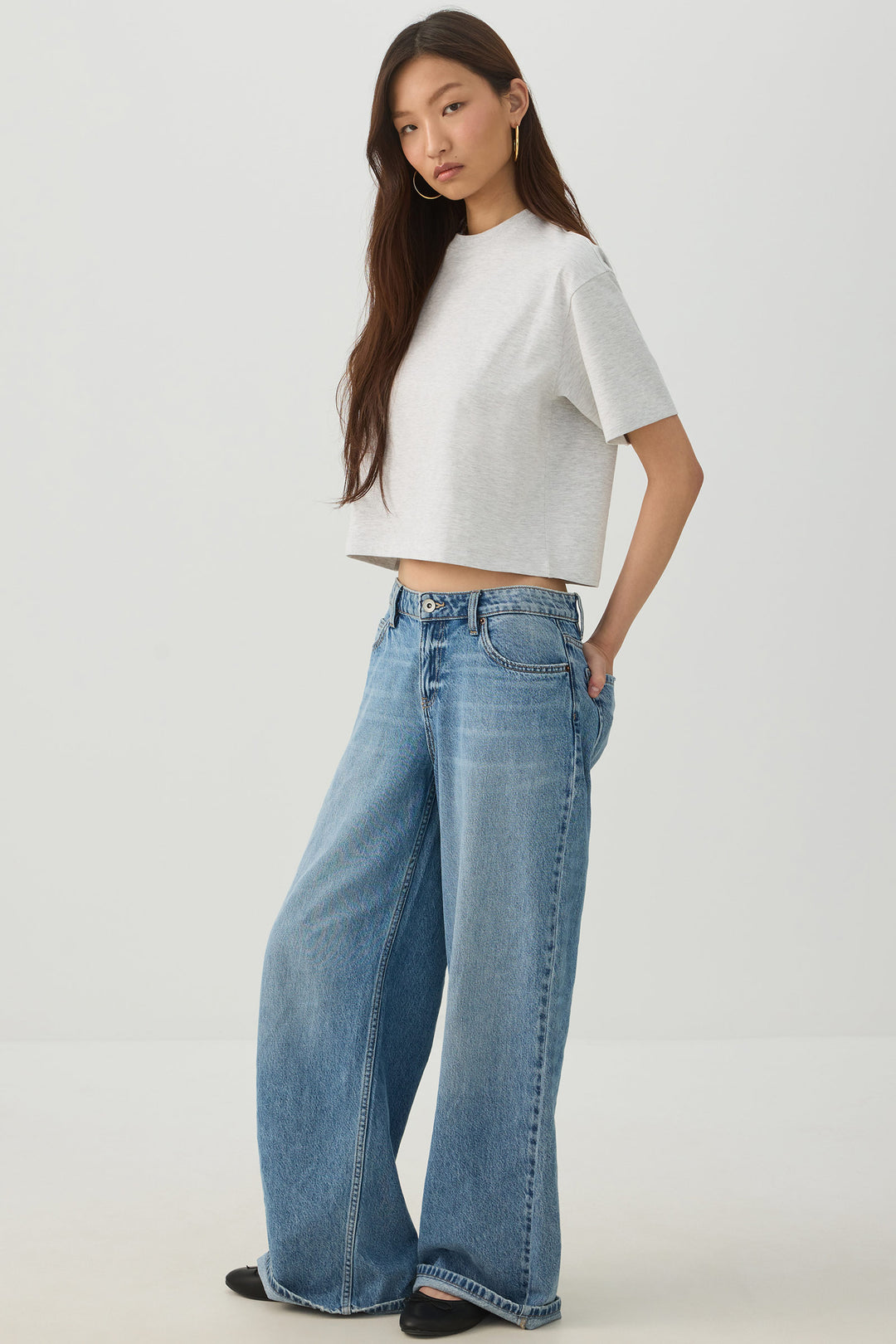Basicore™ Boxy Cropped T-Shirt