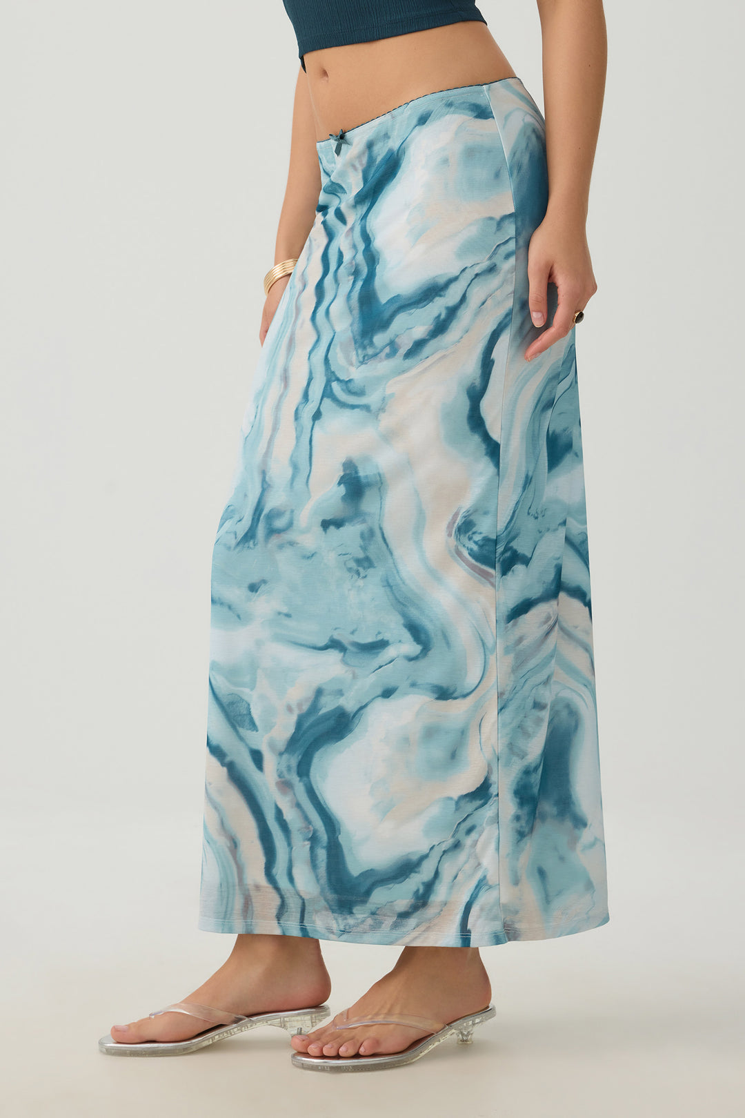 Mesh Maxi Skirt