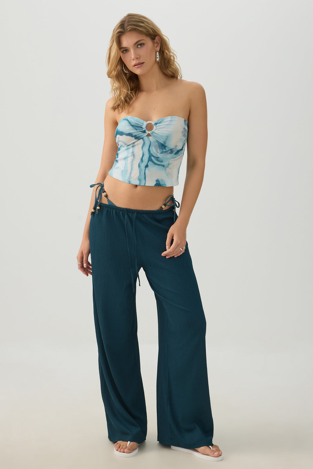 Cropped Mesh Tube Top