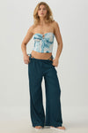 Wide Leg Seersucker Pants