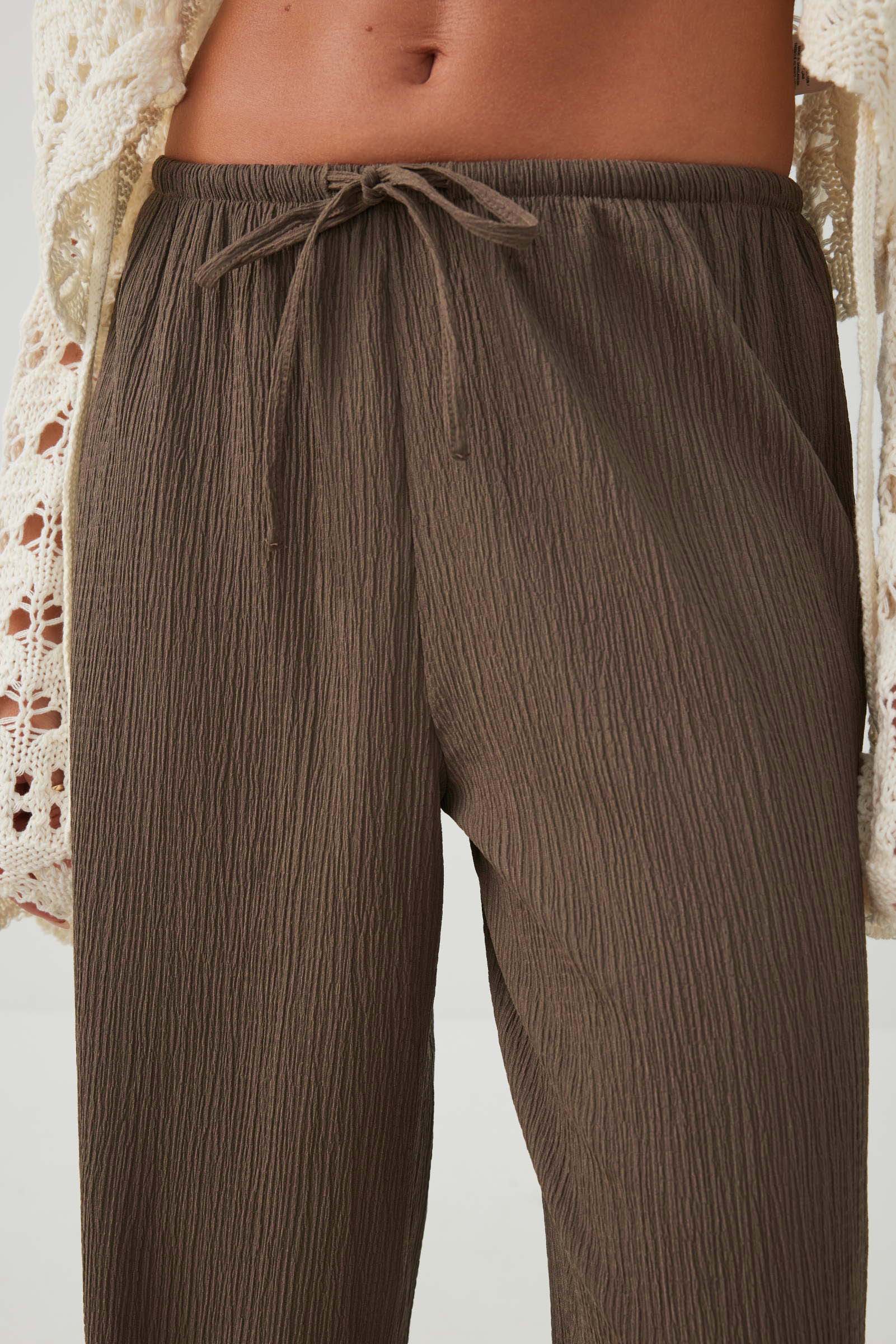Wide Leg Seersucker Pants | Ardene