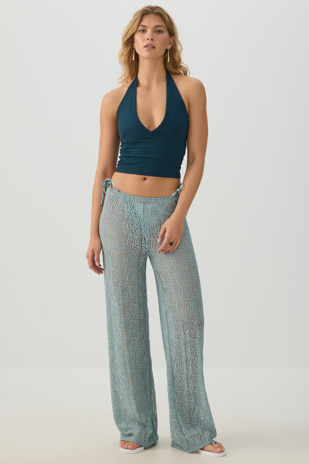 Seersucker Halter Tank