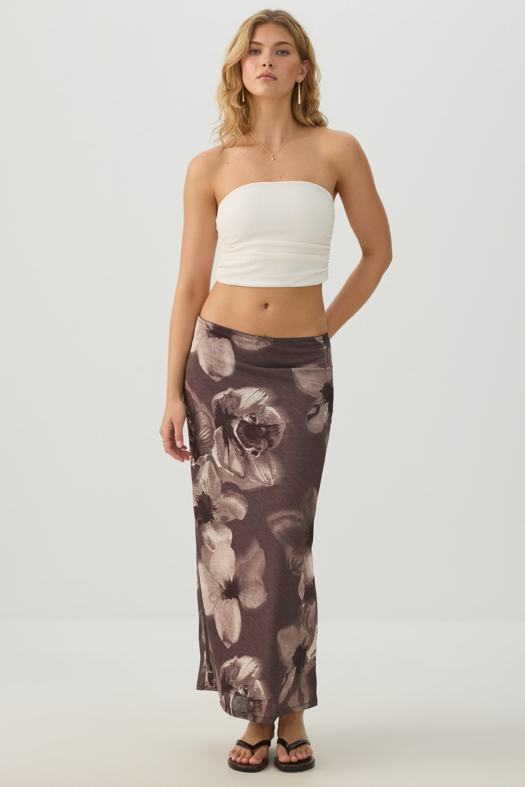 Ultra Cropped Shirred Tube Top