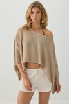 Cropped Sweater Cape