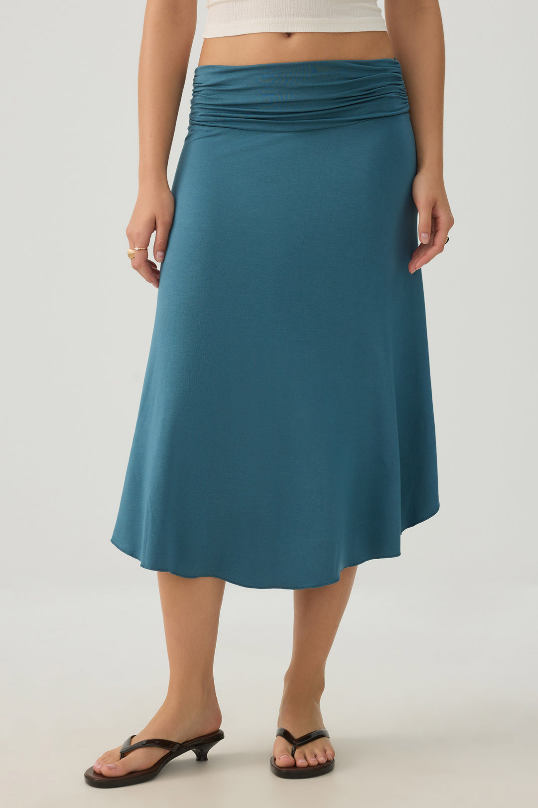 Midi Draped Skirt