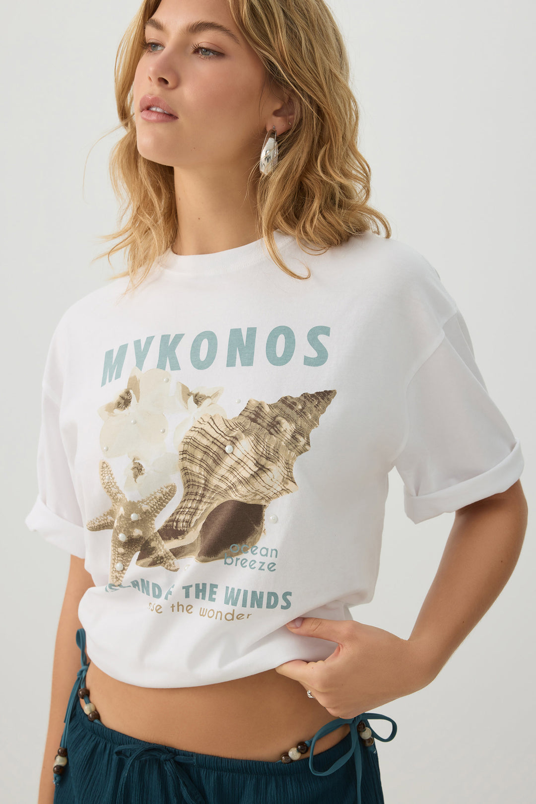 T-shirt ample imprimé graphique