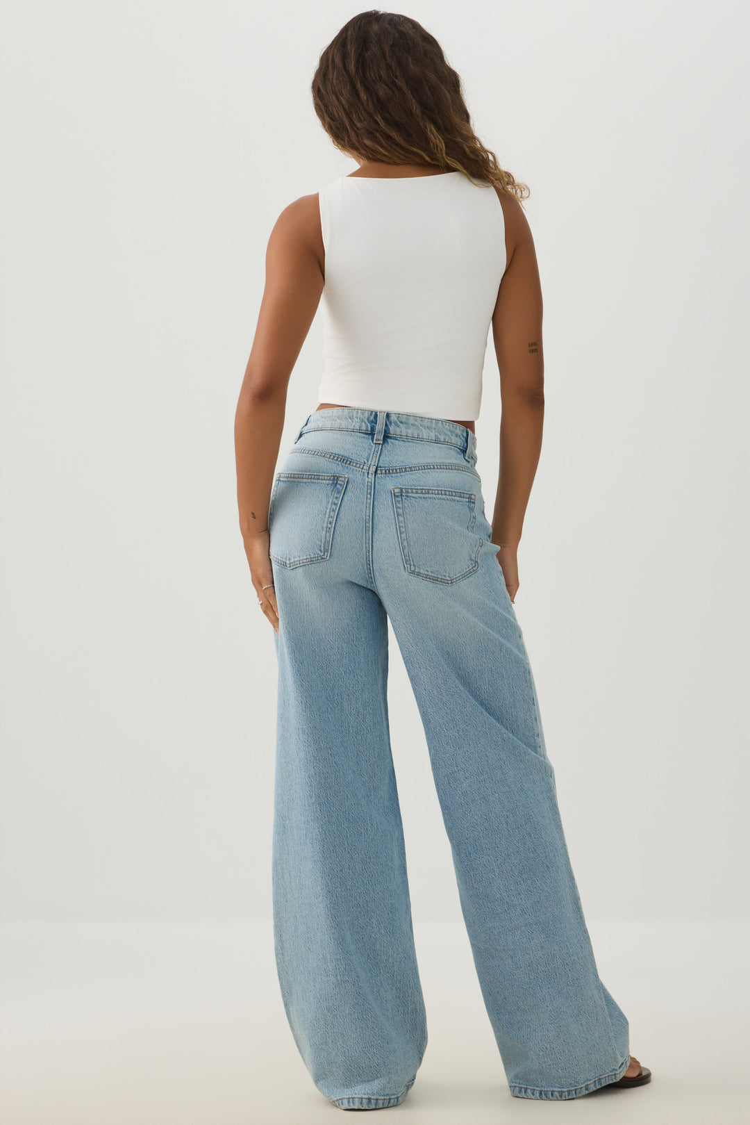 The Legacy Fit Crossover Waist Wide Leg Jean