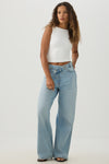 The Legacy Fit Crossover Waist Wide Leg Jean