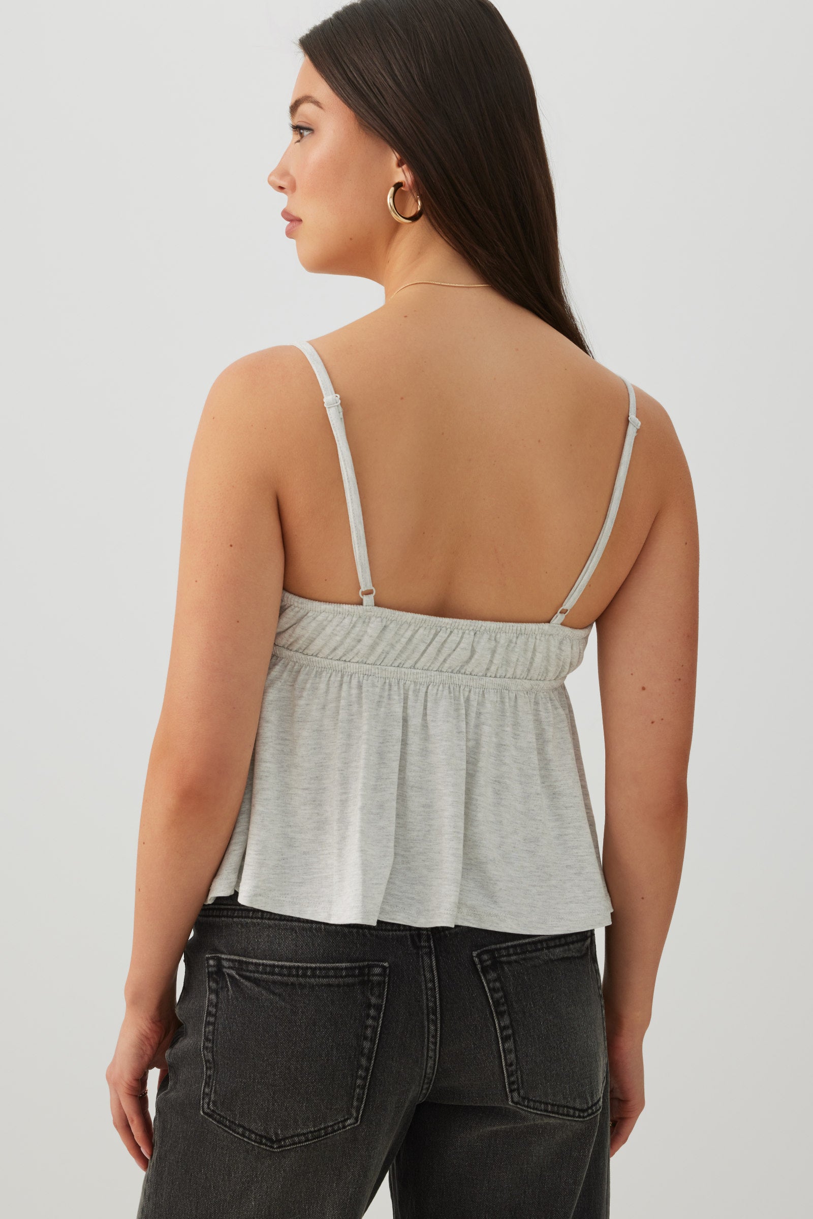 Tie Front Babydoll Tank Top | Ardene