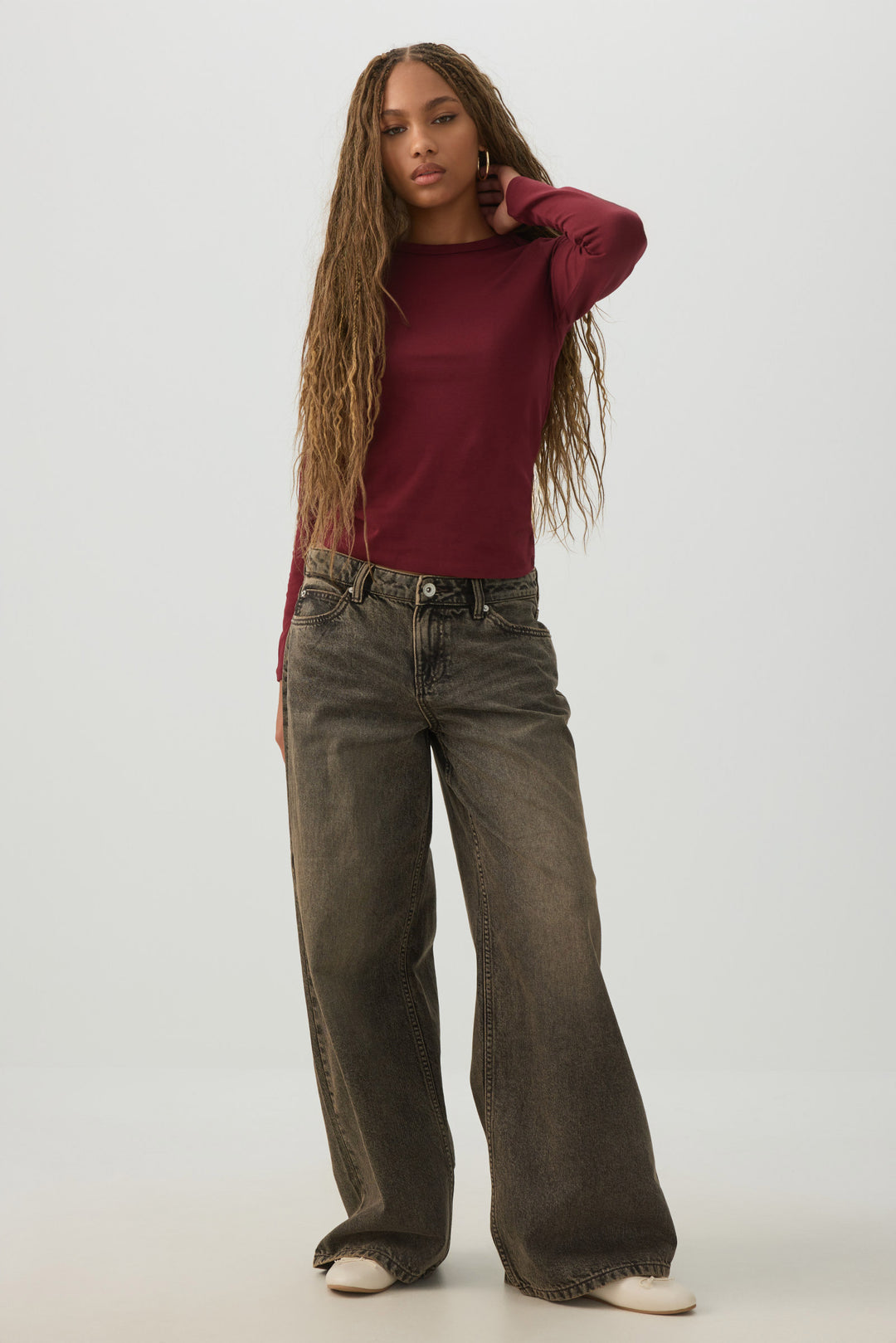 Basicore™ Fitted Long Sleeve T-Shirt