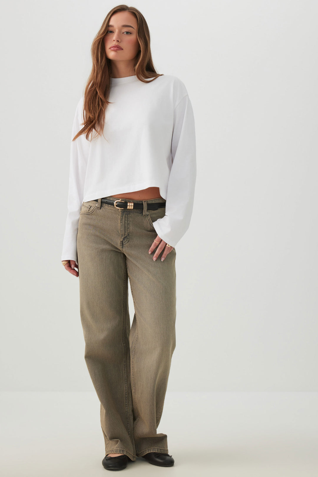 Basicore™ Boxy Long Sleeve T-Shirt
