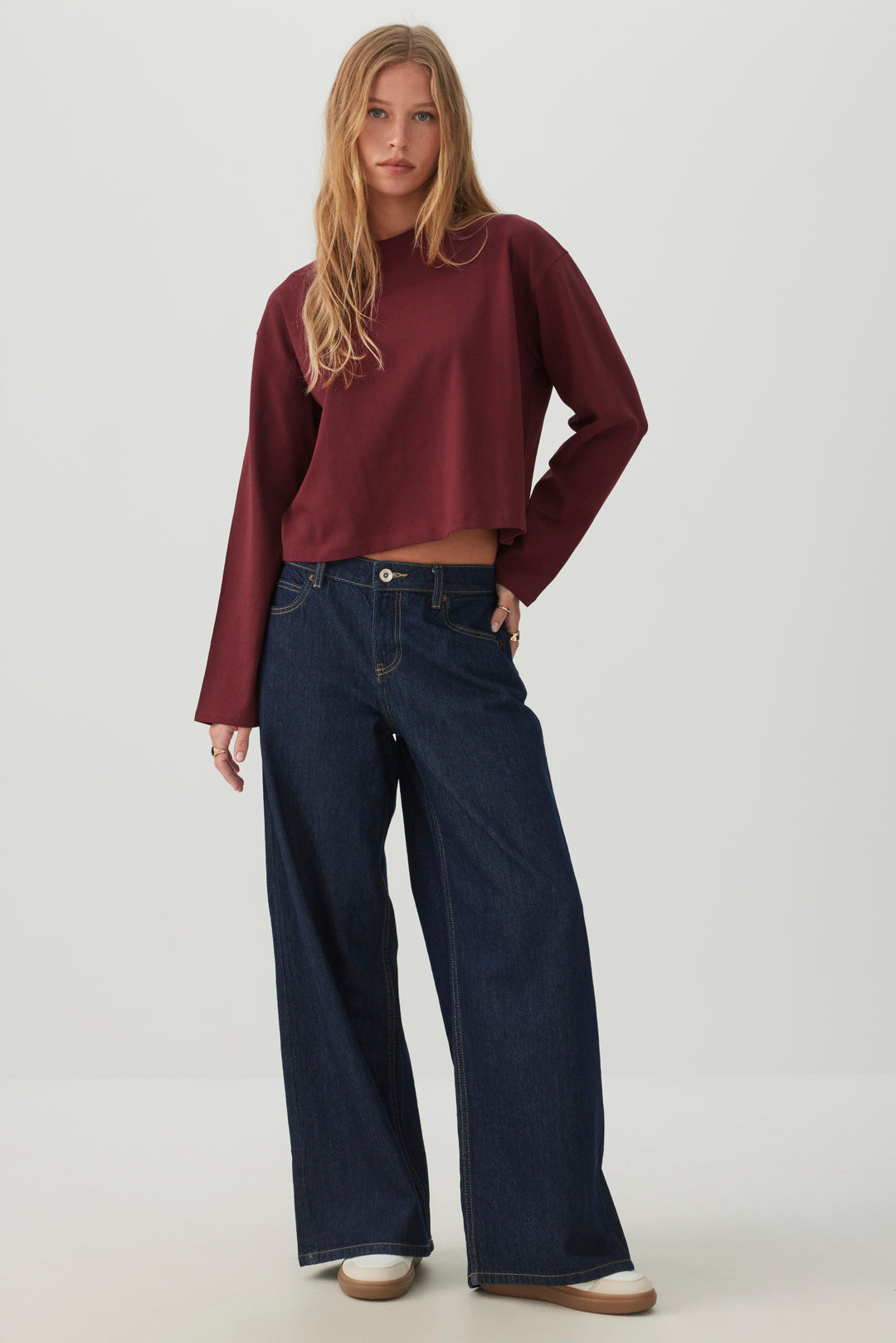 Basicore™ Boxy Long Sleeve T-Shirt
