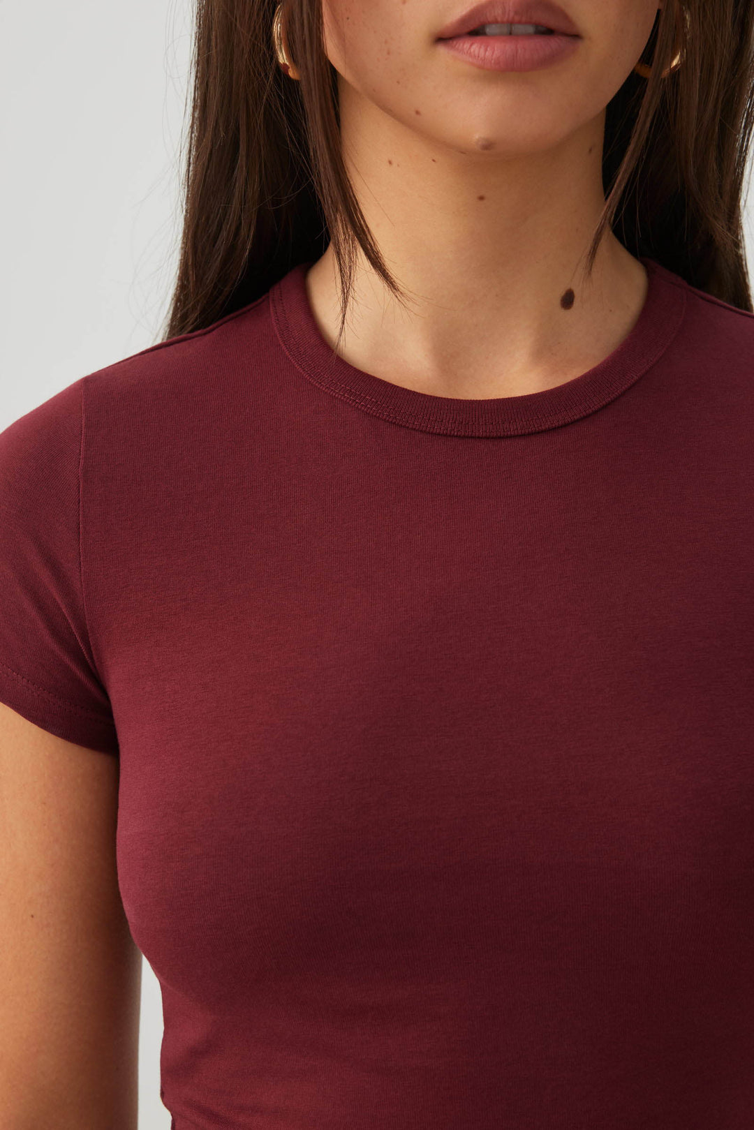 Basicore™ Crop Cap Sleeve T-Shirt