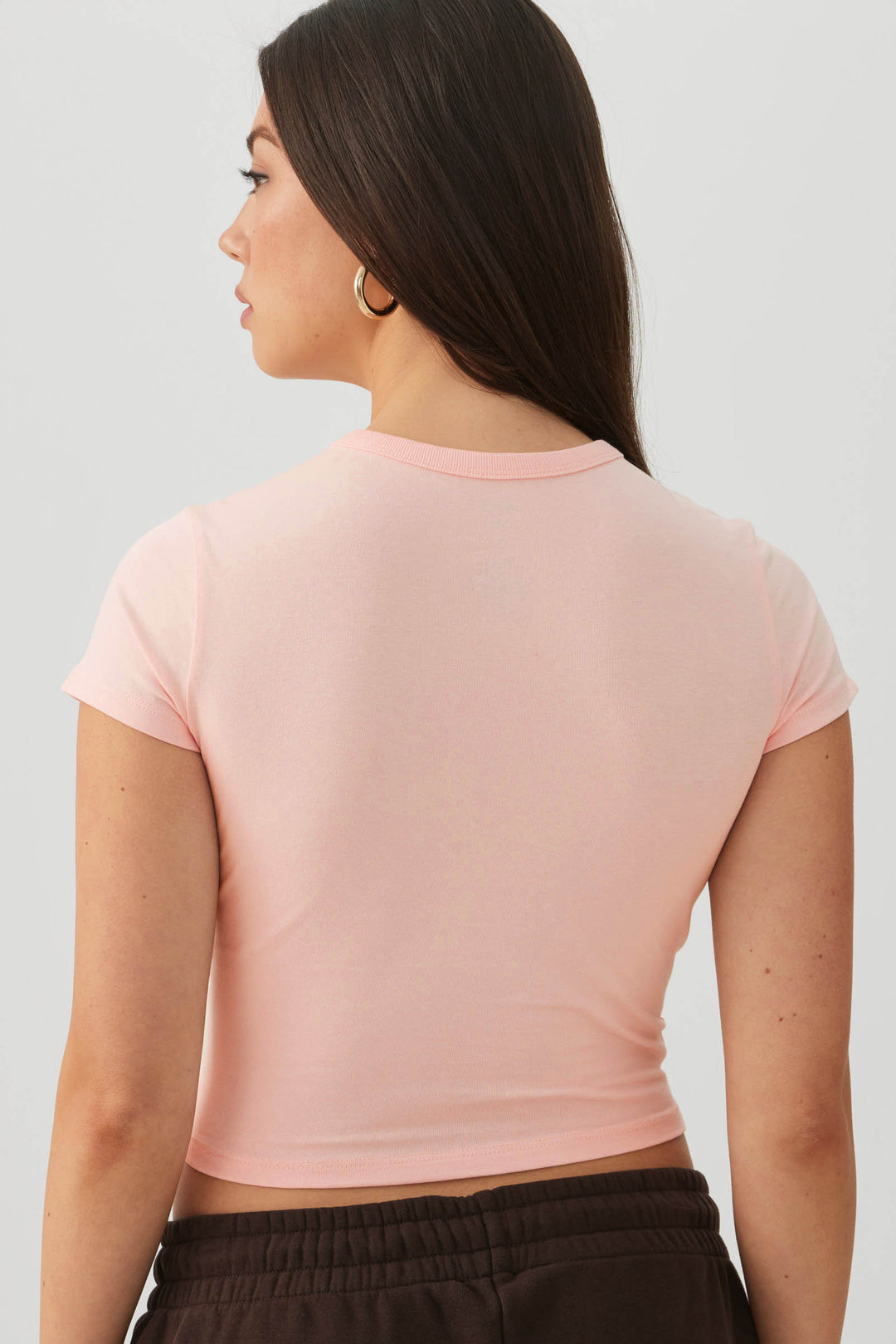 Basicore™ Crop Cap Sleeve T-Shirt