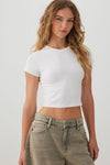 Basicore™ Crop Cap Sleeve T-Shirt