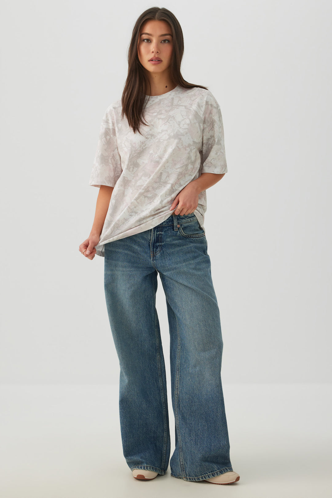 T-shirt ample feuillage