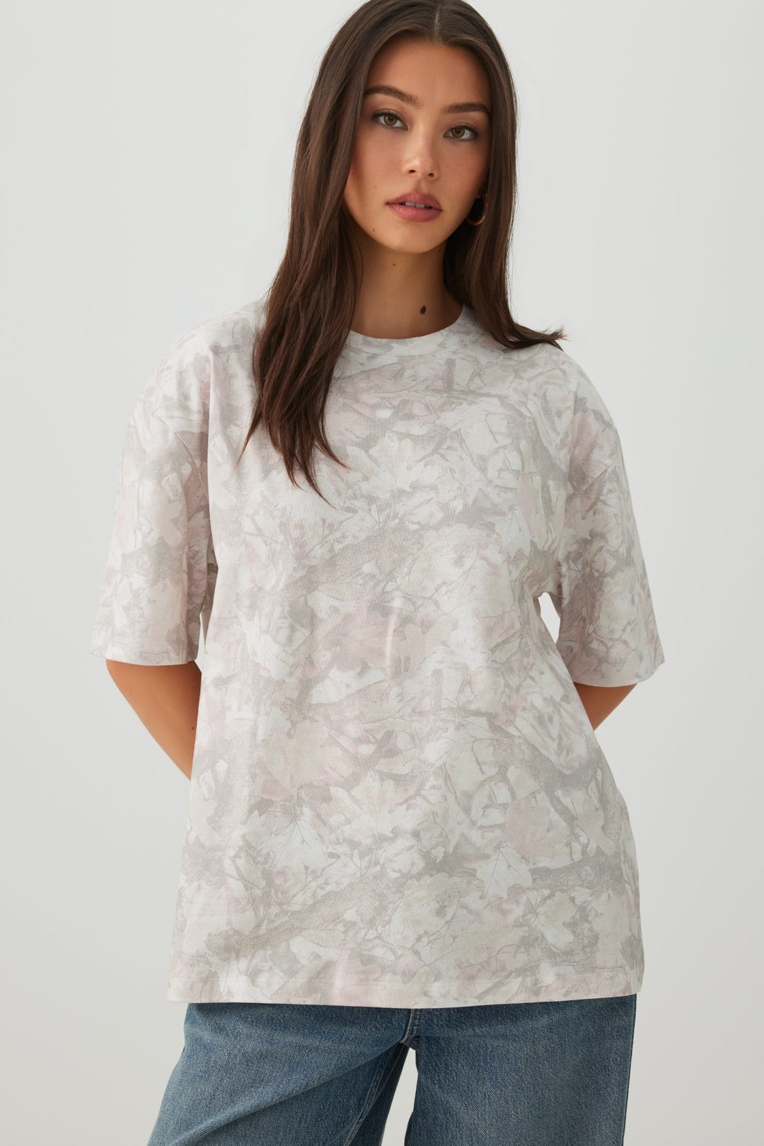 T-shirt ample feuillage