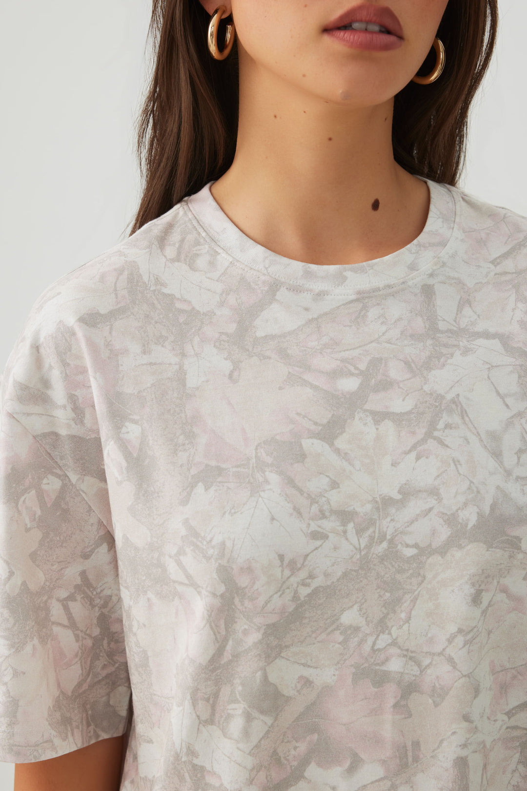 T-shirt ample feuillage