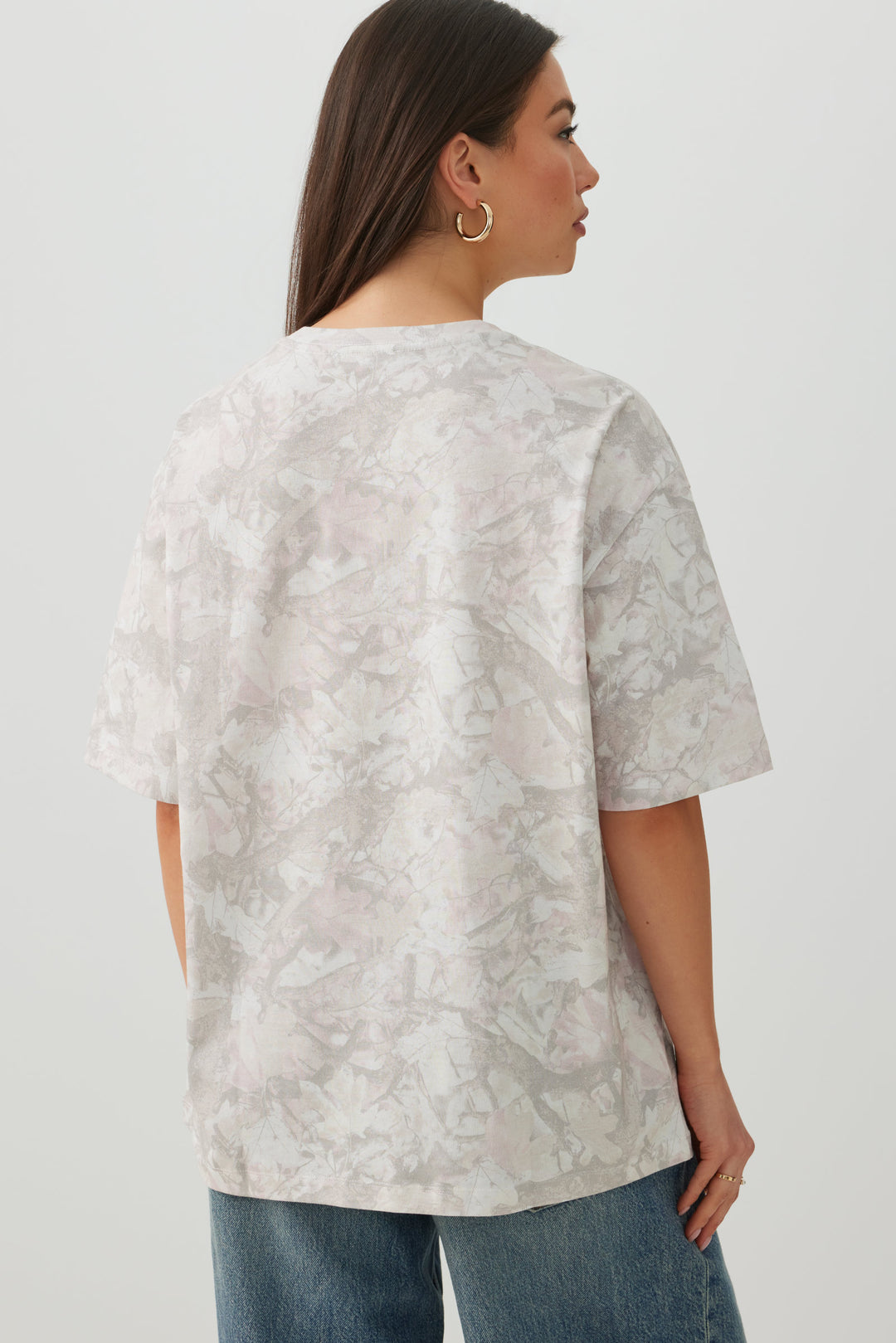 T-shirt ample feuillage