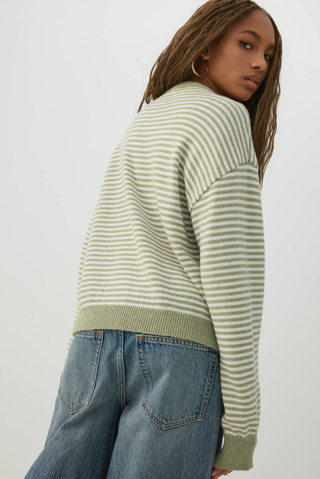 Striped Crew Neck Sweater