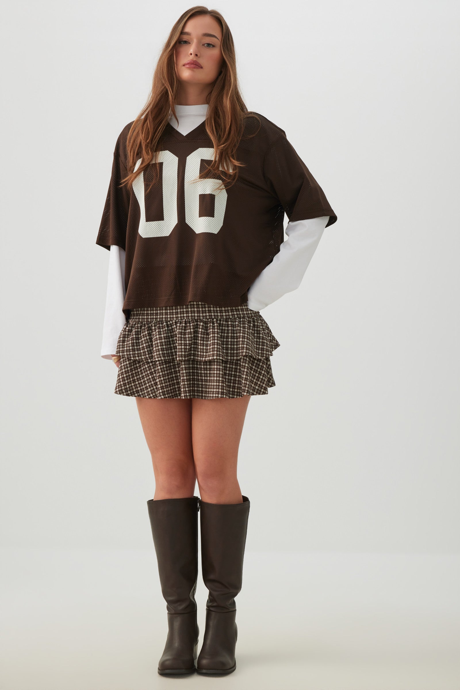 Tiered Knit Mini Skirt | Ardene