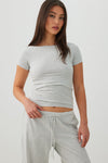 Printed Boatneck T-Shirt