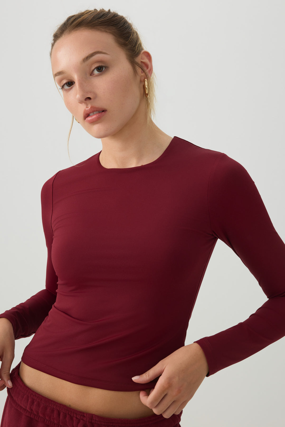 PURAFORM™ Crew Neck Crop T-Shirt