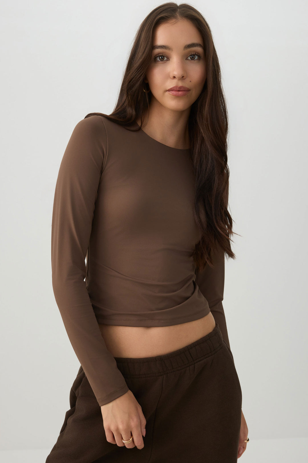 PURAFORM™ Crew Neck Crop T-Shirt
