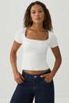 PURAFORM™ Crop Square Neck T-Shirt