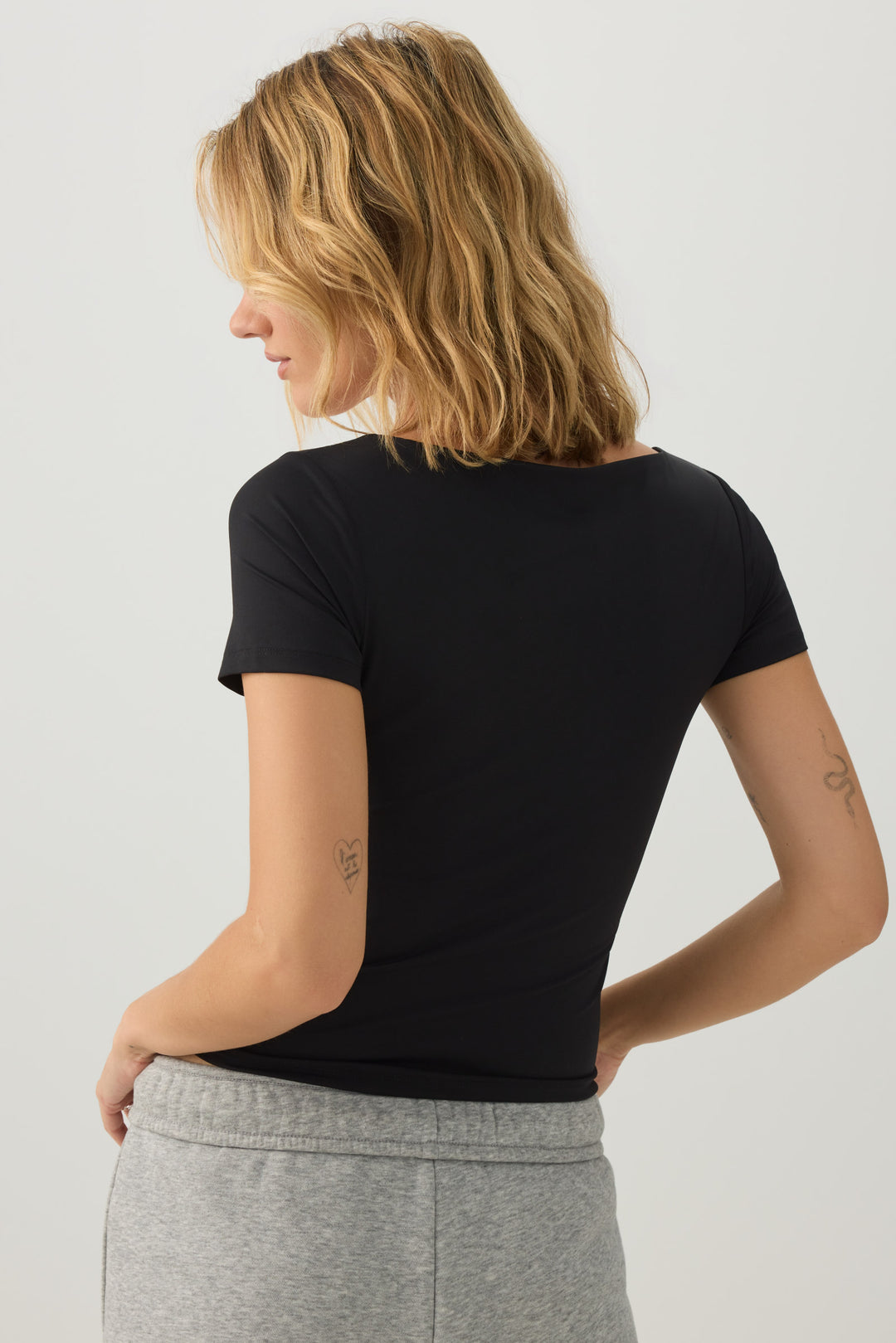 PURAFORM™ Crop Square Neck T-Shirt