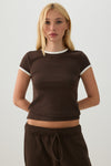 Ringer Crew Neck T-Shirt
