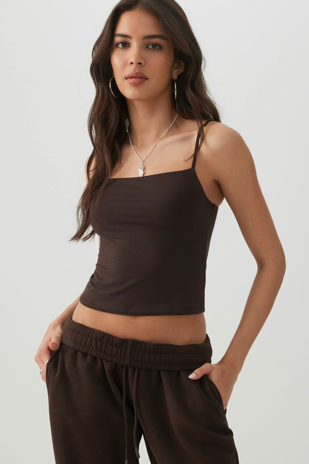Camisole col droit double épaisseur Smoothcore™