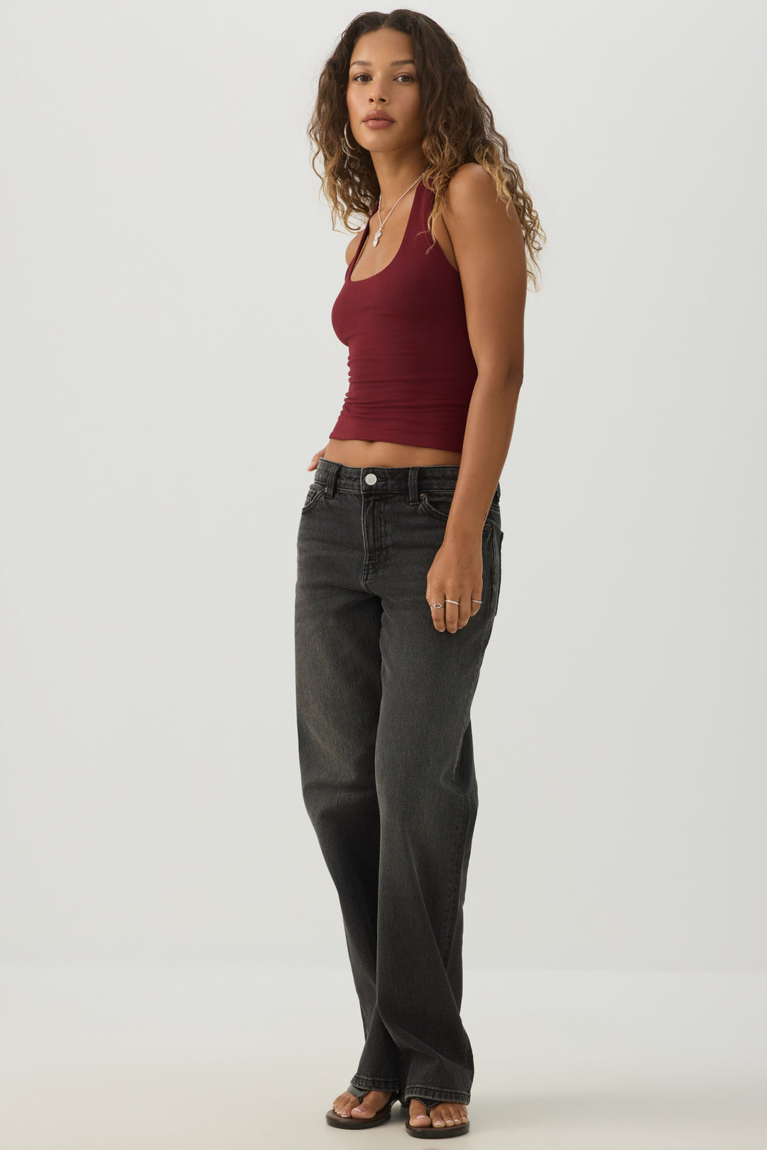 Smoothcore™ Basic Halter Crop Tank Top