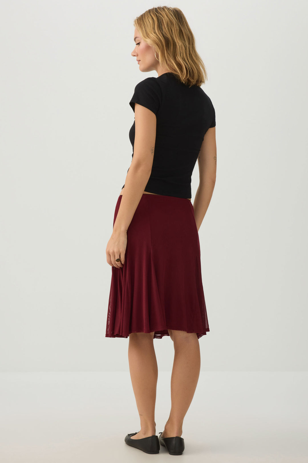 Mesh Midi Skirt