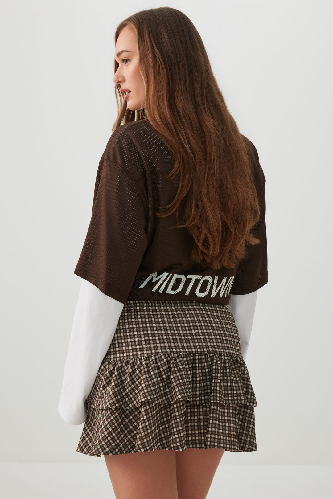 Tiered Knit Mini Skirt