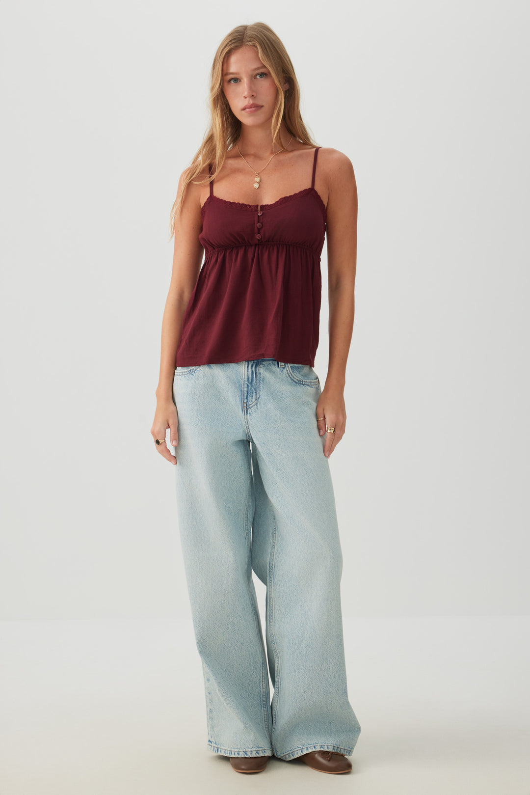 Camisole style nuisette à dentelle