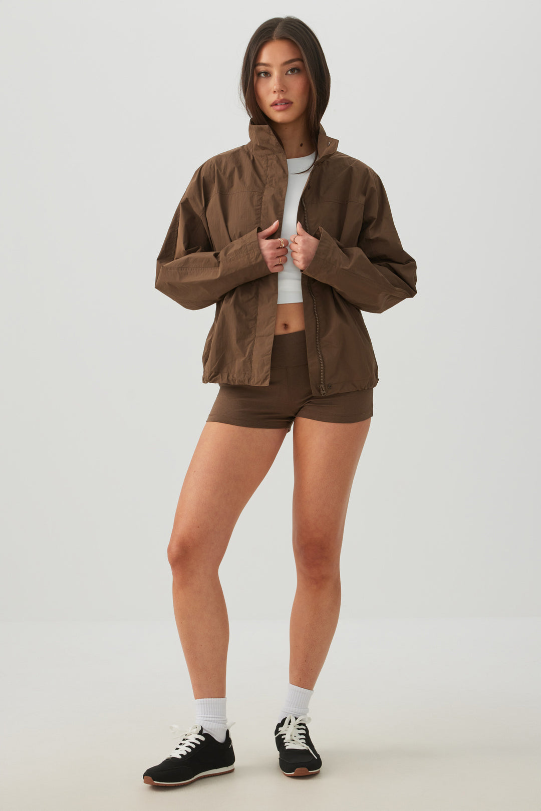 Oversized Windbreaker Jacket